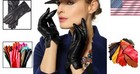 Luxurious X-large Genuine Leather Winter Gloves For Women - Warm Touchscreen