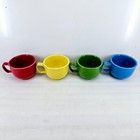 4 Jumbo Soup Chili Mug Cup Scarlet Sunflower Shamrock Peacock New Fiesta 18 0z