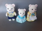 Sylvanian Families calico Critters polaris Polar Bear Fam m d   Girl  Og Clothes