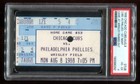 1988 August 8th Chicago Cubs Ticket Stub First Night Game Psa 4 Vg-ex Rain Out