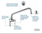Krowne Royal Series 21 - 139l Pre-rinse Add-on Faucet With 12    Spout