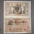 Very Fine Cond 1910 Germany 1000 Mark Bank Note - 110 Year Old Collectable Note