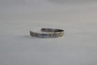 Unique Old Pawn Navajo-hopi Handstamped Sterling Silver  Bracelet -