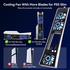 Newdery Cooling Fan For Ps5 Slim Larger Fan Quiet Cooler With Auto Speed  9-blad