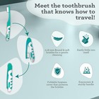 Gurunanda Folding Travel Toothbrush With Hydroxyapatite Toothpaste  1ct