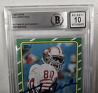 Jerry Rice Signed San Francisco 49ers 1986 Topps 161 Rookie Card Beckett Auto 10