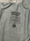Nike Pro Combat Compression Underwear Mens Large Gray Training Running Gym