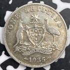 1935 Australia 1 Shilling Lot f2897 Silver 