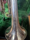Antique Buescher Cornet With Original Case Silver Plated 1916 Great Condition