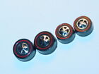 Hot Wheels Redline Hk Wheels 2 Large  2 Medium Black Bearing Set Of 4 -new  