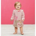 Mud Pie Kids Baby Girls Red Striped Christmas Dress Reindeer Applique