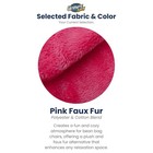 Ultimate Sack 5 Ft Foam Filled Fur Covered Bean Bag Chair With Footstool  Pink