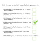 60w Ac Adapter Charger For Macbook Pro 13  Retina A1502 A1435 A1465 Md565ll a