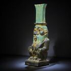 Rare Ancient Egyptian Antiquities Statue Large Of God Bes God Of Fun Egypt Bc