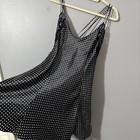 Vtg Y2k Lingerie Babydoll Slip Dress Satin Lace Side Cutouts Rockabilly Pinup M