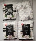  pack Of 4  Jumbo Cotton Balls 100  Pure Cotton 100 Ct Per Bag Total 400 Ct