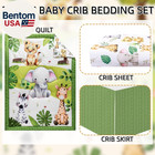 Baby Crib Bedding Set Safari Neutral Crib Nursery Comforter Bed Sets Decor With 
