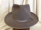 Vintage 1950s Champ Featherweight Fur Felt Fedora Hat 6 7 8 Gray Kasmir Finish