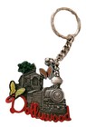 Vintage Dollywood Train Keychain Souvenir Travel Smoky Mountains Pigeon Forge Tn
