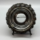 5  Vintage Tractor Thick Heavy Rubber Off Road Tire Glass Ashtray Unbranded