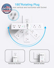 Surge Protector Outlet Extender With Rotating Plug  Multi Plug Wall Outlet