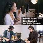 Wired Over Ear Headphones Hi-res Studio Monitor   Mixing Dj Stereo Headsets