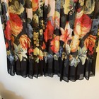 Just My Size Women   s Plus Size 3x Maxi Skirt Pink Floral Pleated Elastic Waist