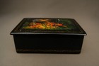 Antique Russian Papier Mache Lacquer Box