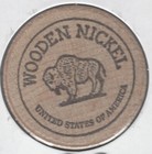 Dr  Ernest R  Schwartz  Orthodontist  bayside  New York   Token  Wooden Nickel