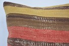 Pillow For Couch  Antique Pillows  16 x16  Red Cushion Case