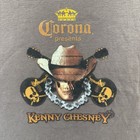 Vtg Kenny Chesney Baby Tee T-shirt Adult 2008 Corona Beer Large Poets   Pirates