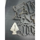 Vintage Lot Of 30 Random Metal Cookie Cutters - Christmas Dog Bones Etc