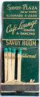 1930s The Savoy Plaza Hotel Nyc Matchbook Vintage New York City Ephemera