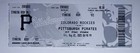 Bubba Chandler Pittsburgh Pirates Mlb Debut Ticket Stub Vs Rockies 8 22 25 Rare 