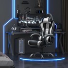Gaming Chair  Video Game Chair With Massage Lumbar Support And Footrest Height