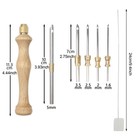 Punch Needle Embroidery Kits With Adjustable Wooden Punch Needle Embroidery Pen