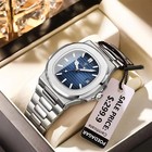 Poedagar Luxury Analog Men s Watch Waterproof Luminous Leather Quartz Wristwatch