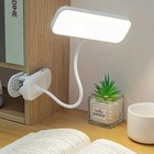 Rechargeable Led Book Light Flexible Clip-on Reading Lamp Usb 3 Color Modes Us