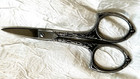 Antique Vintage Embroidery Scissors Steel Needlepoint Sewing 3 5  Ornate Curved