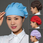 Women Elastic Dustproof Chef Hat Food Catering Kitchen Baker  Cook Hair Cap
