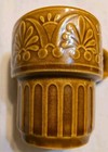 Vintage 1970s Mid Century Stackable Coffee Mug Cup Harvest Gold Earth Tone Japan