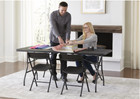 Cosco 6 Foot Premium Folding Table  Black