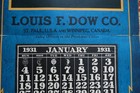 Deco Woman Honey Sample Calendar Rolf Armstrong - Louis F  Dow 1931