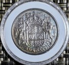 1951 Canada 50 Cent Silver Coin Half Dollar Au Rainbow      Monster Toned 