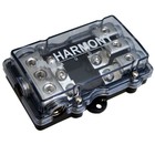 Harmony Ha-midifd3 Mini Anl Midi 3-way Fused Distribution Block   100 Amp Fuses