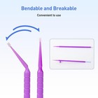 400 Piezas Cepillos Micro Aplicadores Dentales Ultrafinos Desechables