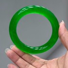 Real Natural High Ice Myanmar Green Jade Jadeite Bracelets Bangle 62mm