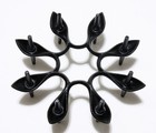Dansk Design Trivet Jens Quistgaard Denmark Black 8 Spiked Cast Iron Vintage