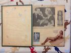 Vtg 1950s Movie Stars Scrapbook Memorabilia Rooney  Davis  Lombard  Stanwick