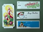 Vintage Eureka Christmas Gift Tags Lot Of 30 Unused Holiday Santa Retro Ephemera